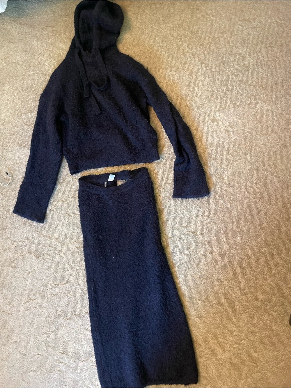 Divided H&M Navy and Cream Striped Knit Sweater